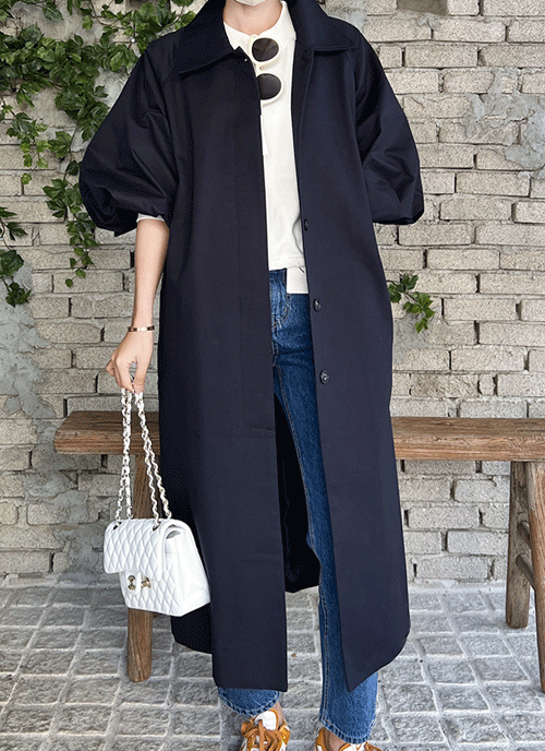 pave balloon trench coat